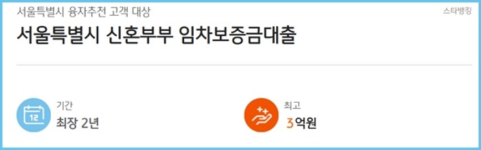 국민은행 서울시 신혼부부 전세자금대출 한도, 이자, 중도상환수수료